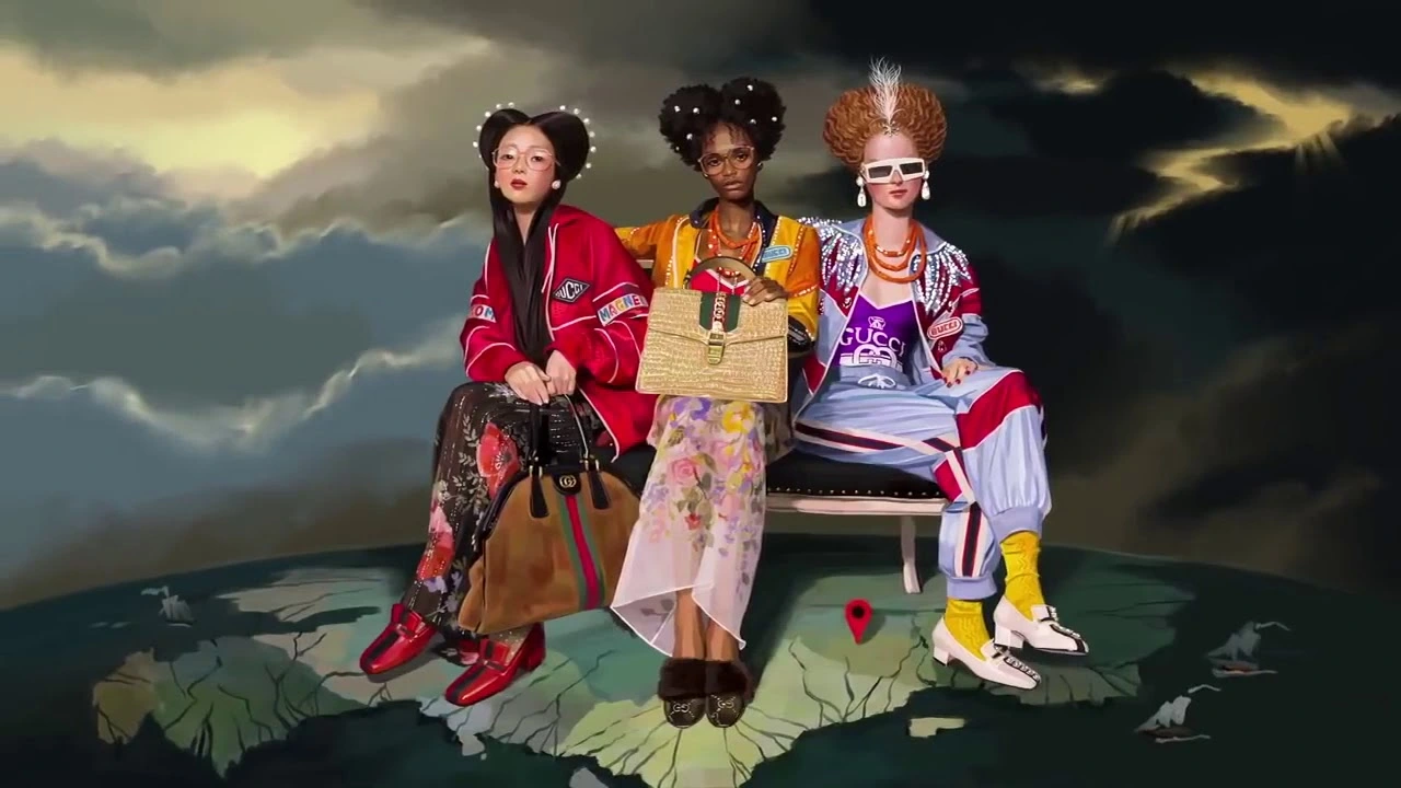 Gucci广告短片《Utopian Fantasy》：将文艺复兴时期的古典名画和现代时尚的Gucci产品结合
